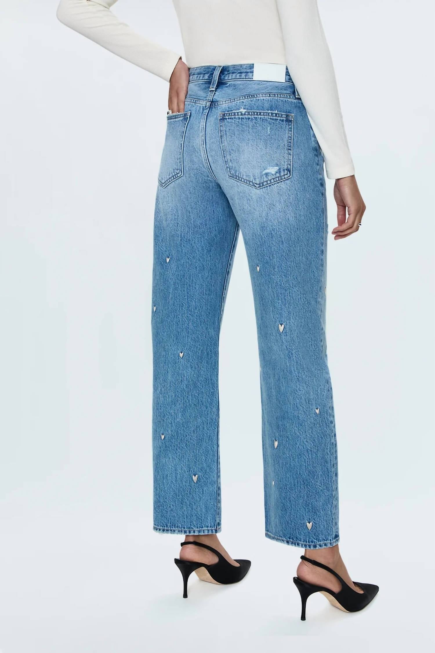 Pistola - Lexi Mid Rise Bowed Straight Leg Jean