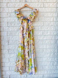 Zimmermann - Pop Ruffle Sleeve Midi Dress