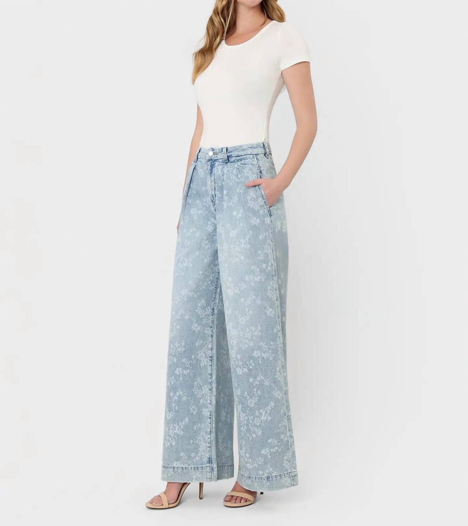 Flying Monkey - Shower Me Wide Leg Jean