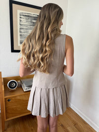 Sofie The Label - Madison Pleated Drop Waist Mini Dress