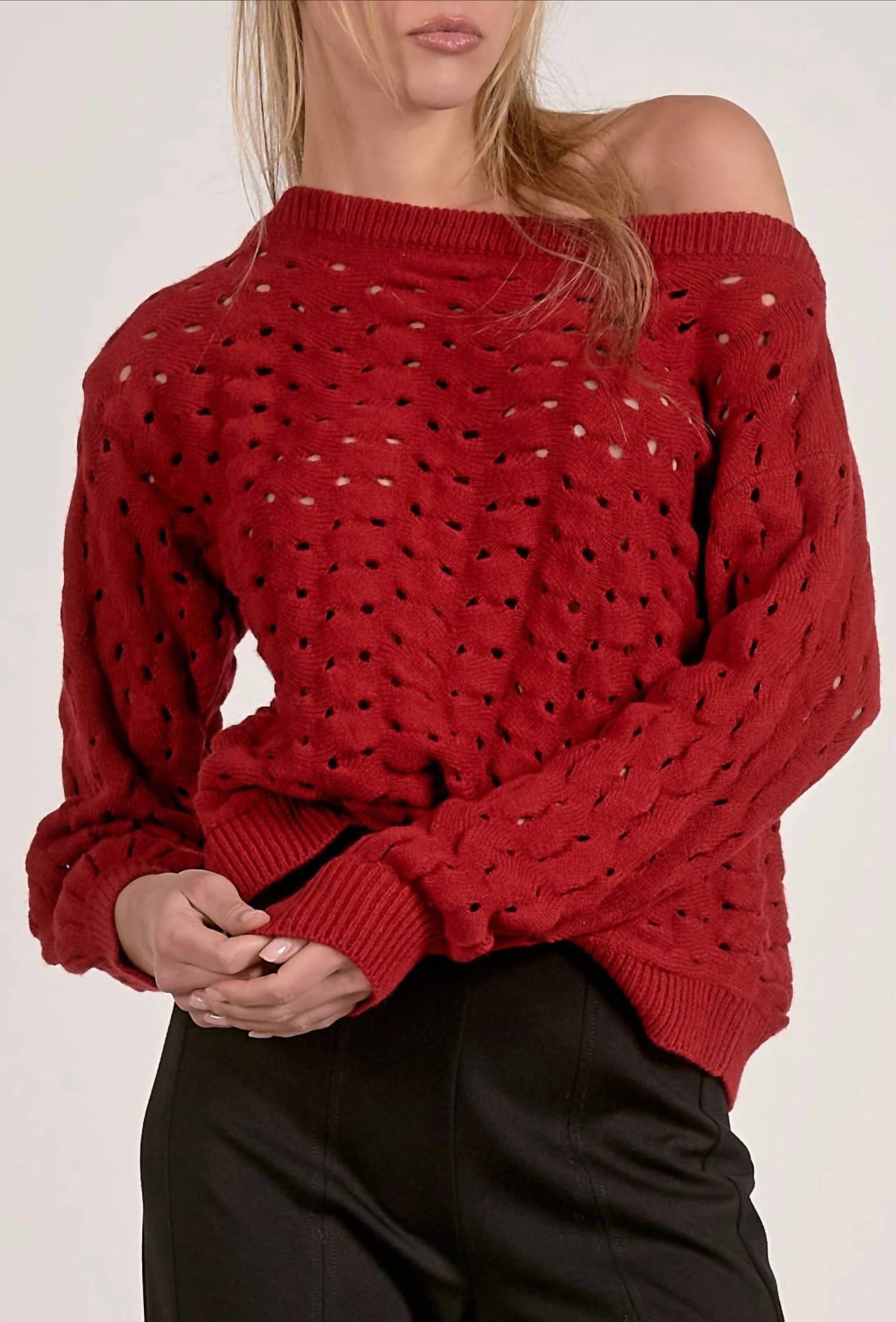 Elan - Adrienne Crochet Sweater
