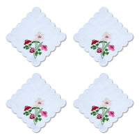 Chefanie - Scalloped Flower Cocktail Napkins Set