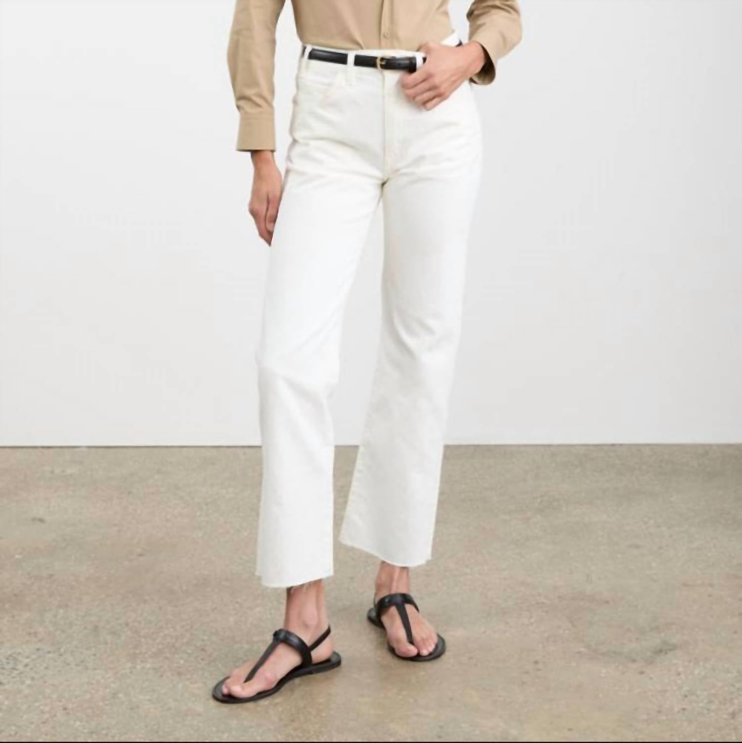 Nili Lotan - Calla High-rise Slim Straight Leg Ankle Jeans