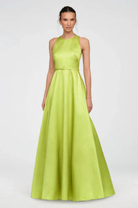 Theia - Minta Mikado Halter Gown