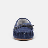 Lamo Women's Selena Moccasin in navy - women's shoe - detail view