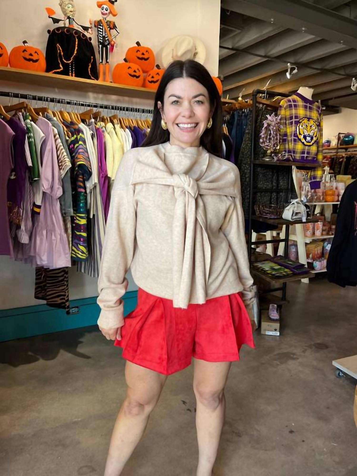 Meet Me In Santorini - Aegean Flame Shorts