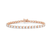 Diana M Jewels - Women's Round Lab-grown Diamond Jewelry Bracelet (13.00 Ct) - Signature
