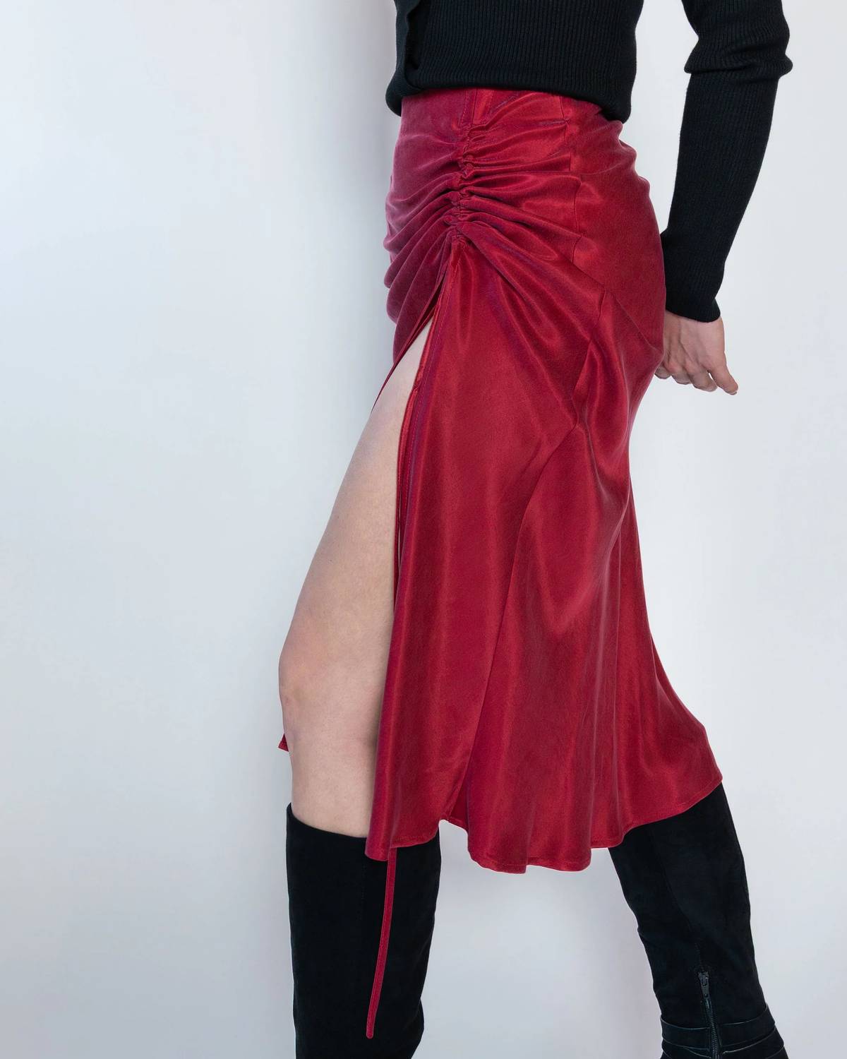 Fifteen Twenty - Fiona Shirred Midi Skirt