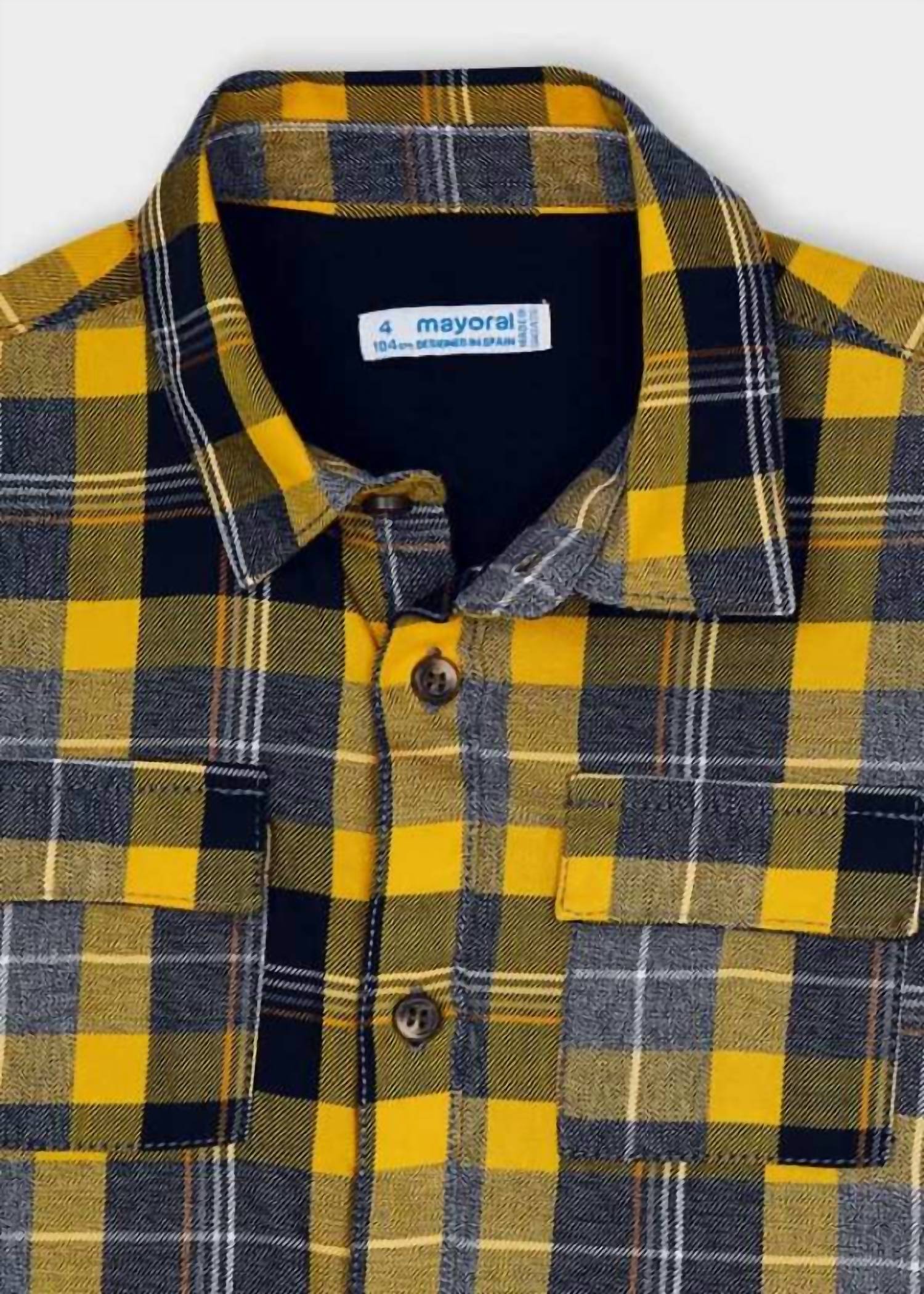 Mayoral - Plaid Button Collar Shirt