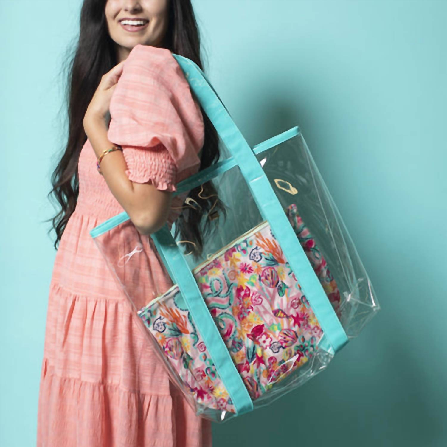Jane Marie - Women's Tropical Dream Tote With Insert