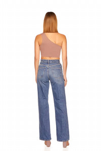 Susana Monaco - Essential One Shoulder Crop Top
