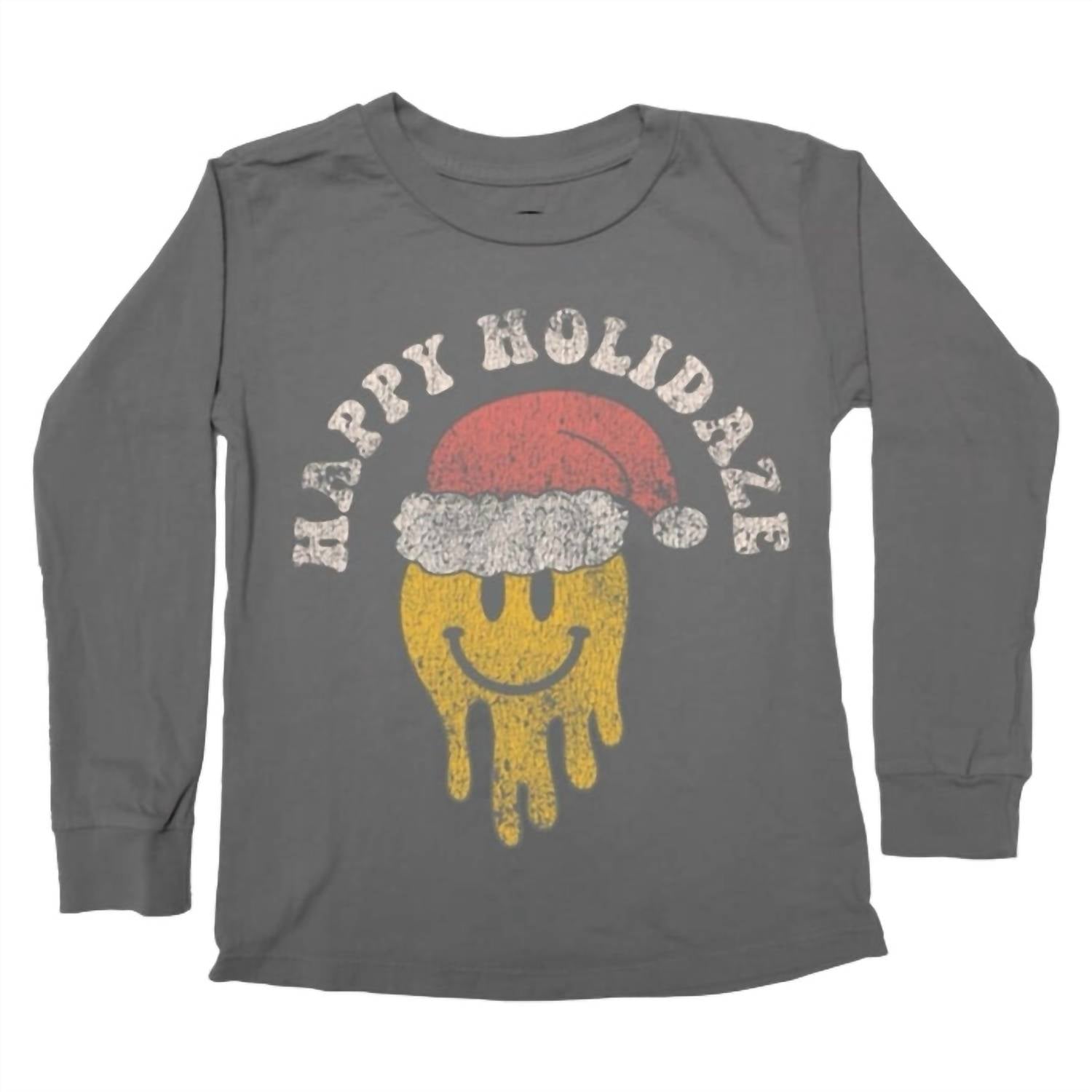 Tiny Whales - Kid's Happy Holidaze Long Sleeve Tee