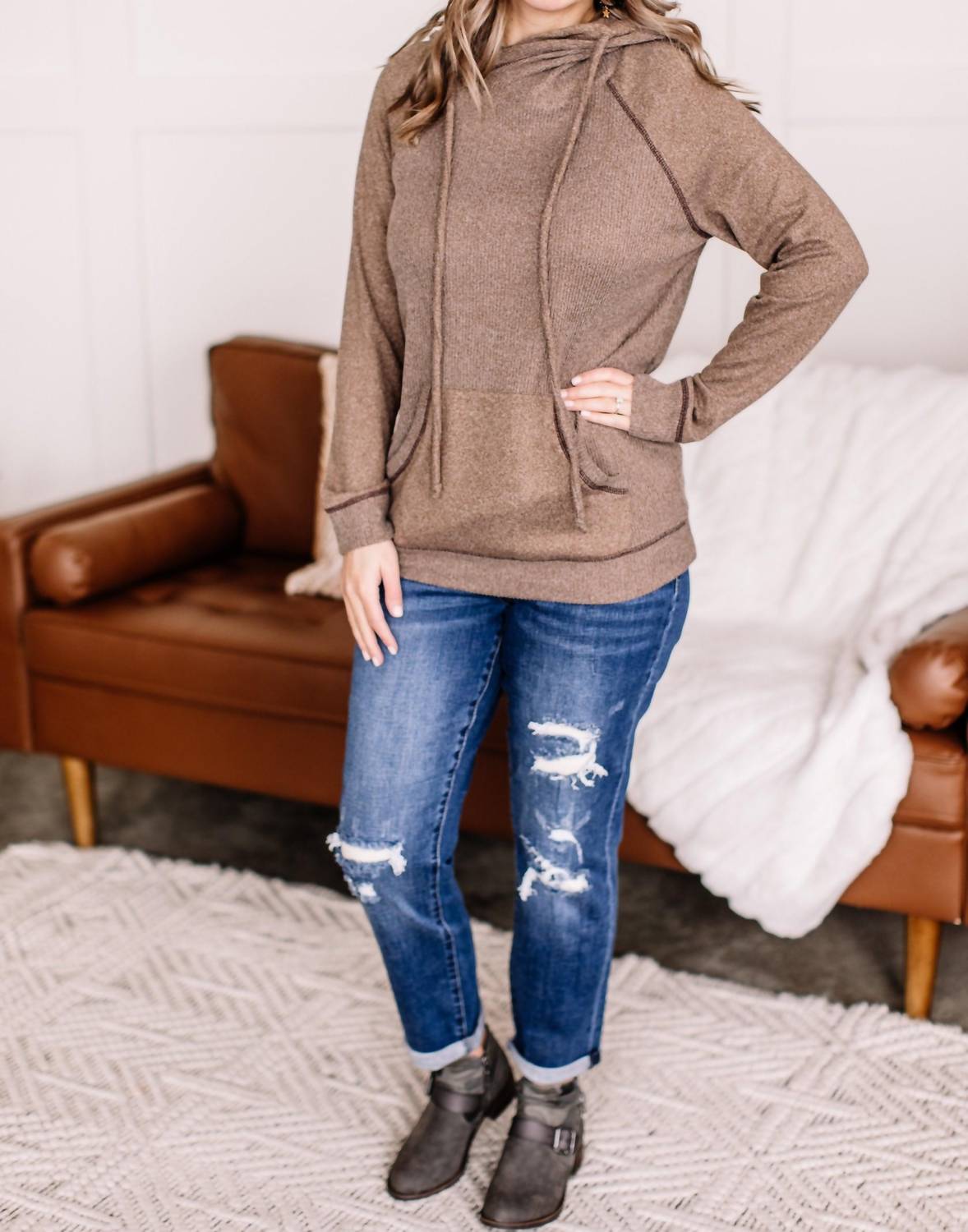 Judy Blue - Some Like It Hot Thermal Patch Boyfriend Jeans
