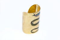 Avenue Chic - Women's Gold Leaf Snake Cuff