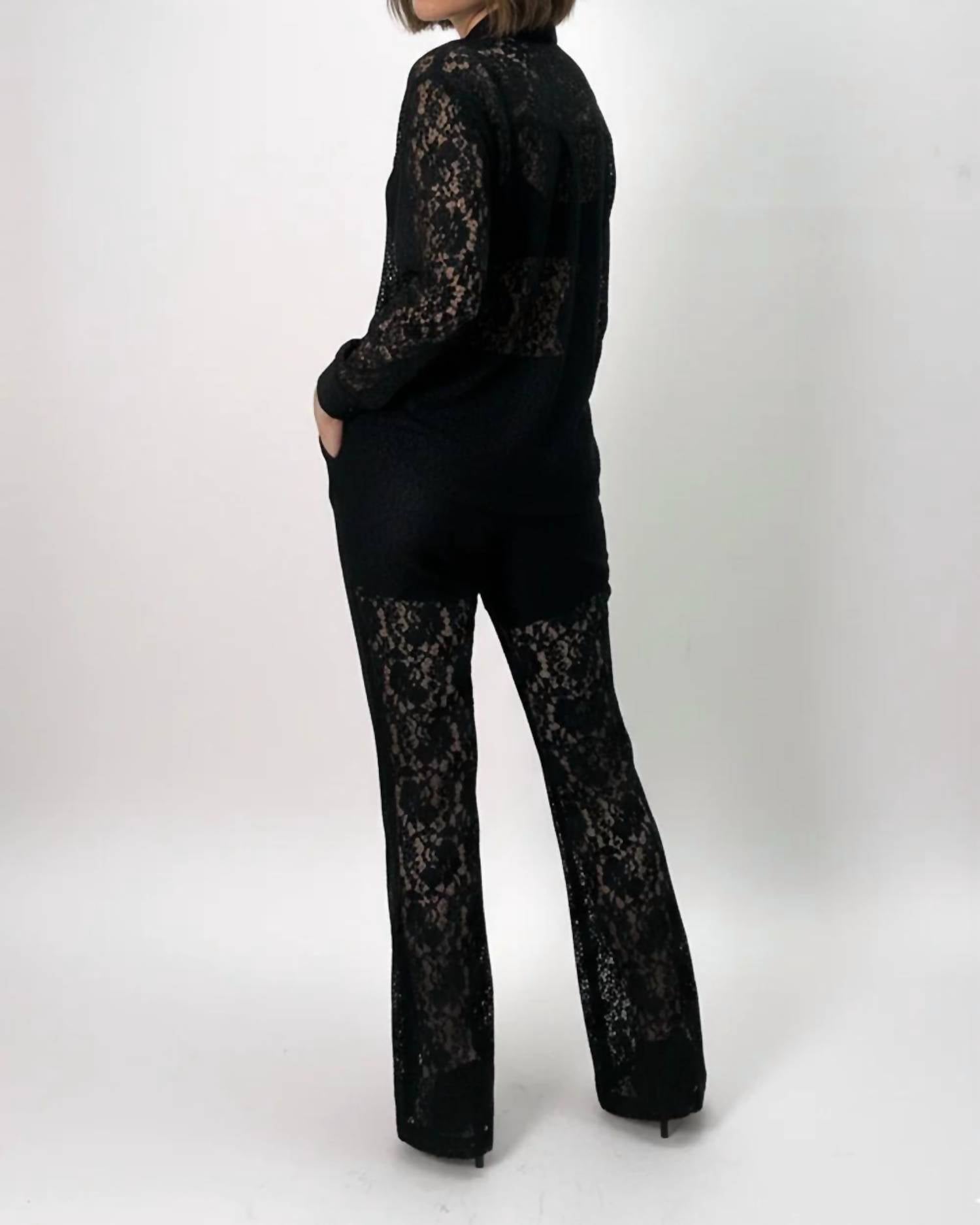 N By Nancy - Lace Co-ord Top And Pant Set