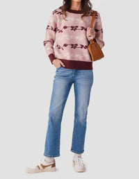 Listicle - Floral Jacquard Knit Sweater