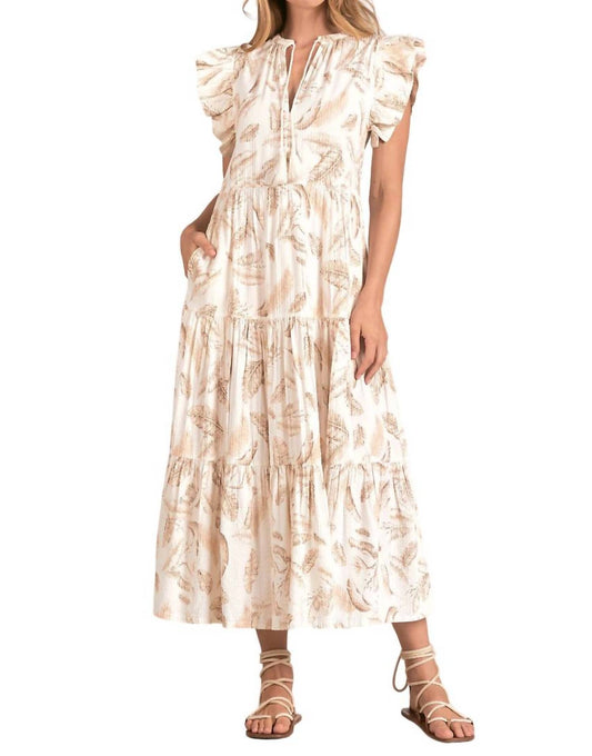 Elan - Venice Ruffle Maxi Dress