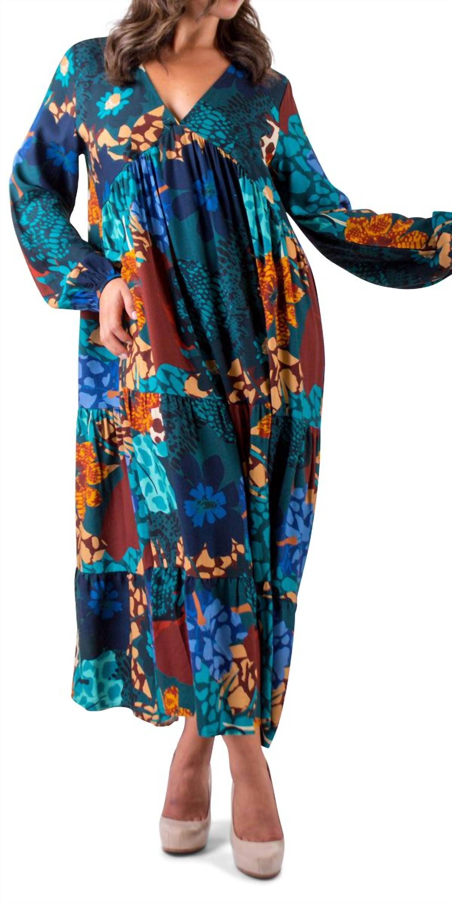 Gigi Moda - Carina V-neck Maxi Dress