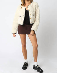 Olivaceous - Alia Shearling Jacket