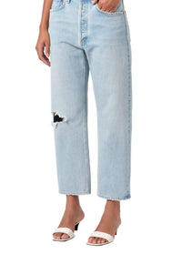 Agolde - Mid Rise Crop Relaxed Straight Leg Jeans