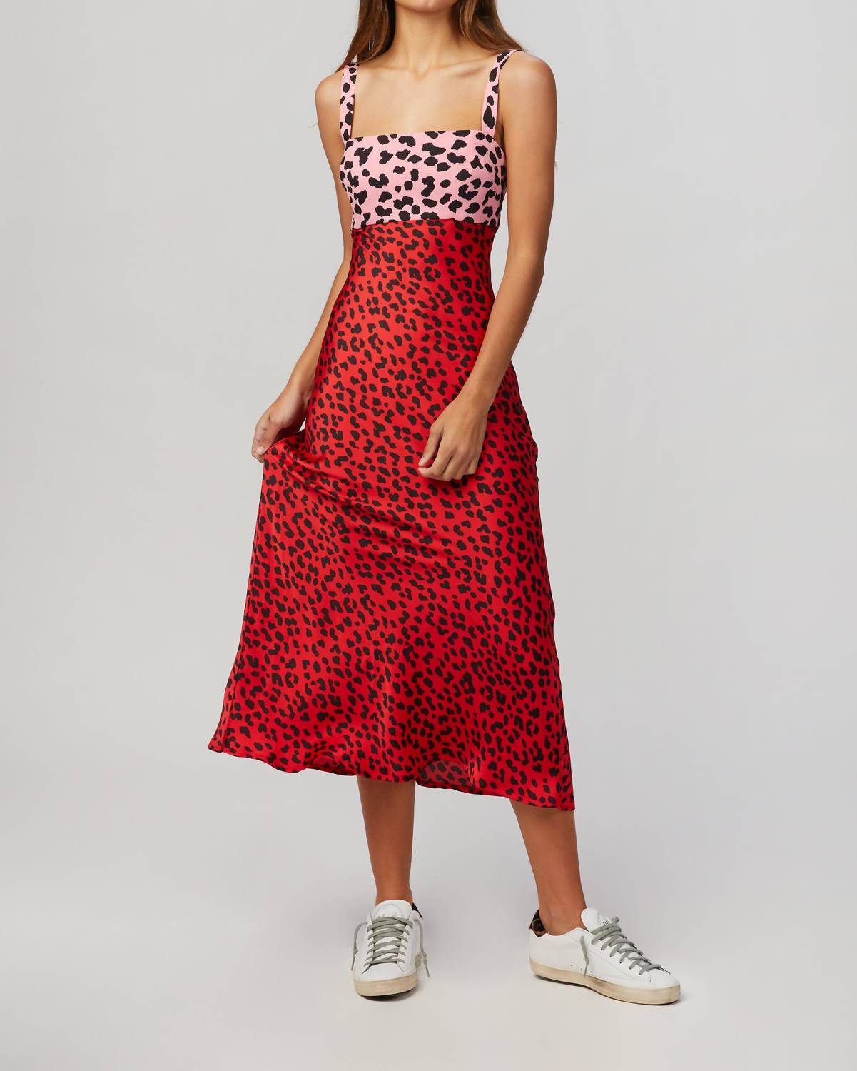 SPLICE LEOPARD DRESS