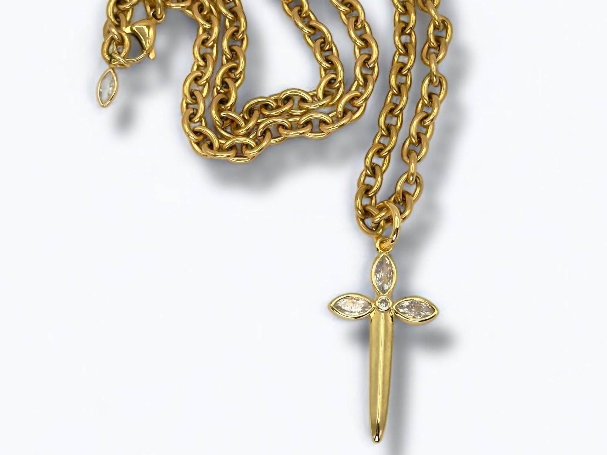 Jagged Halo Jewelry - Women's Karma Dagger Necklace