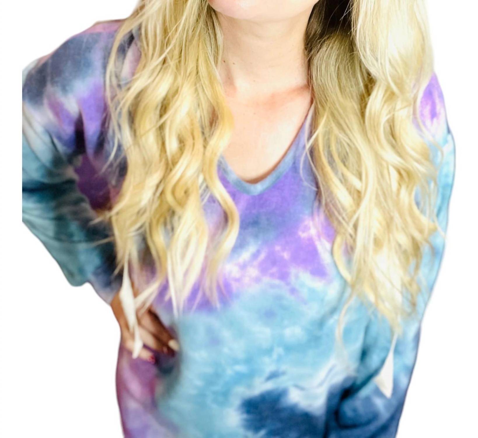 Rousseau - Tiedye Brushed Bubble Sleeve Hoodie