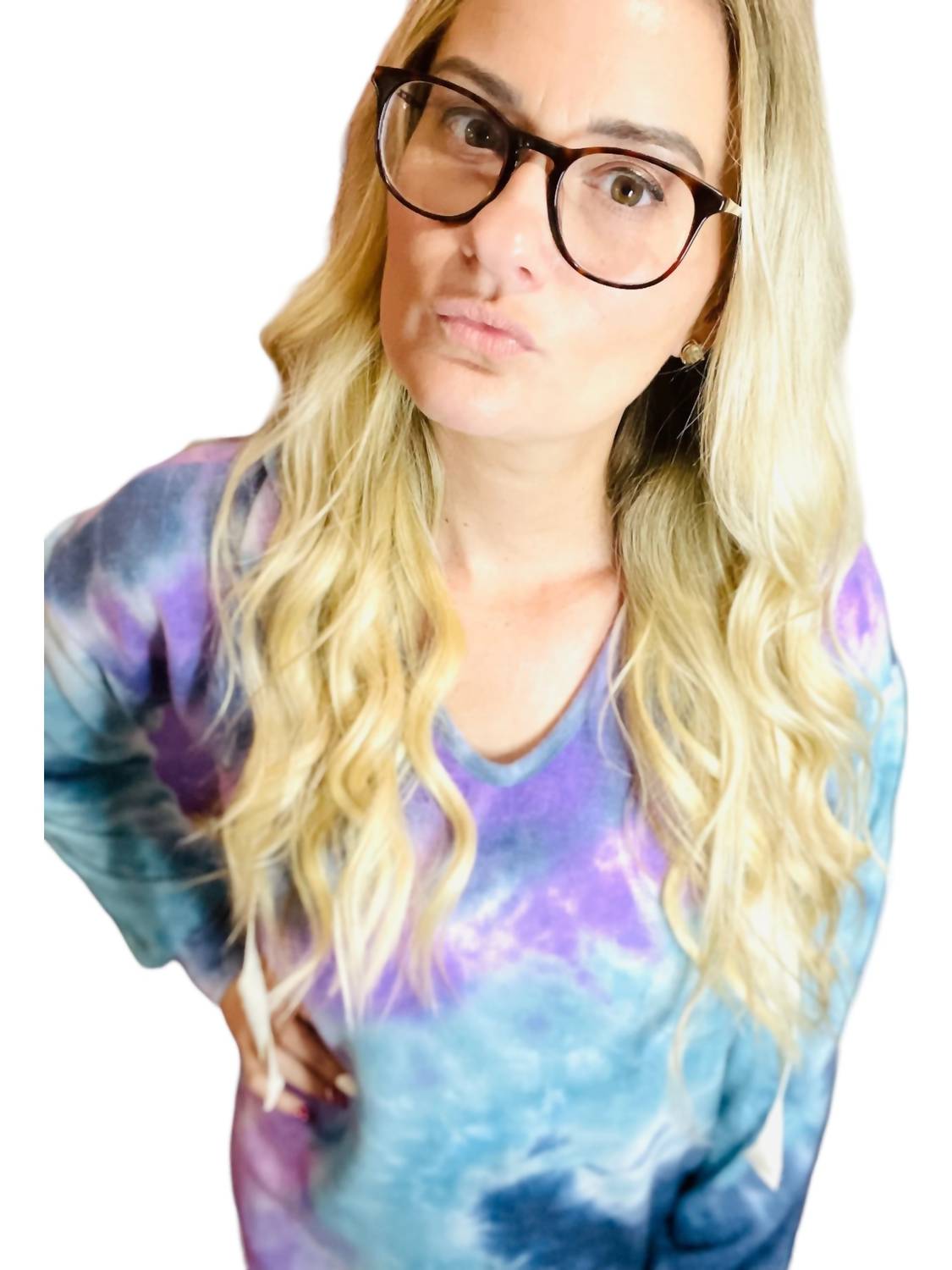 Rousseau - Tiedye Brushed Bubble Sleeve Hoodie