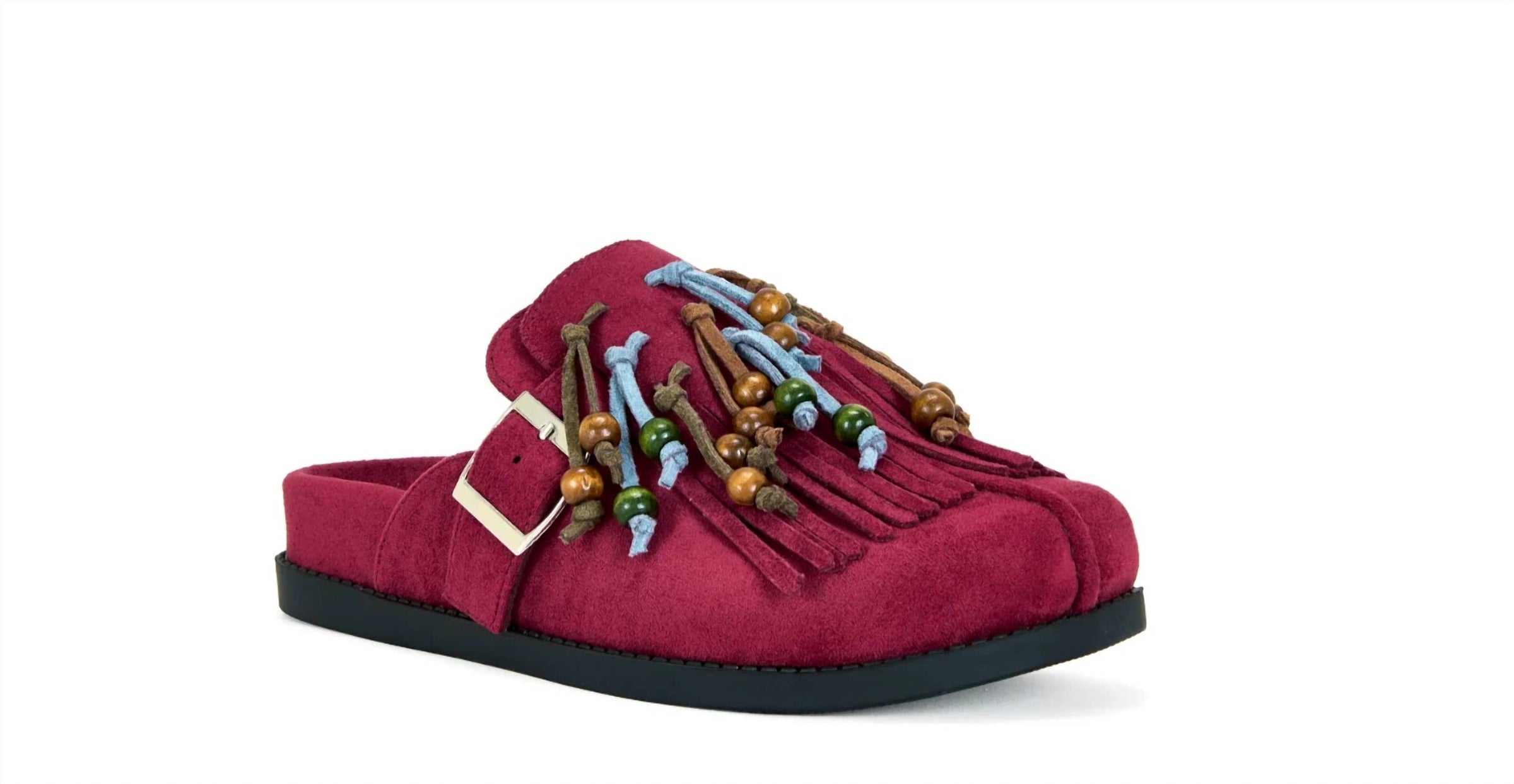 Azalea Wang - Women's Abeille Tassel Beaded Clogs