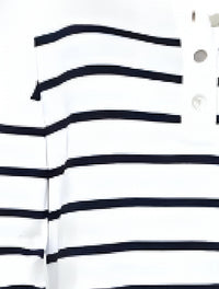 Kinross - Stripe Button Mock Sweater