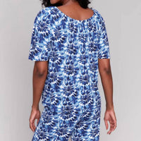 Charlie B - Lily Print Off Shoulder Knit Top