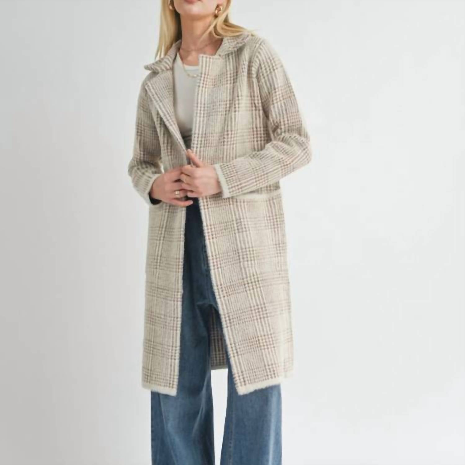 Sage The Label - The Marceau Houndstooth Coat