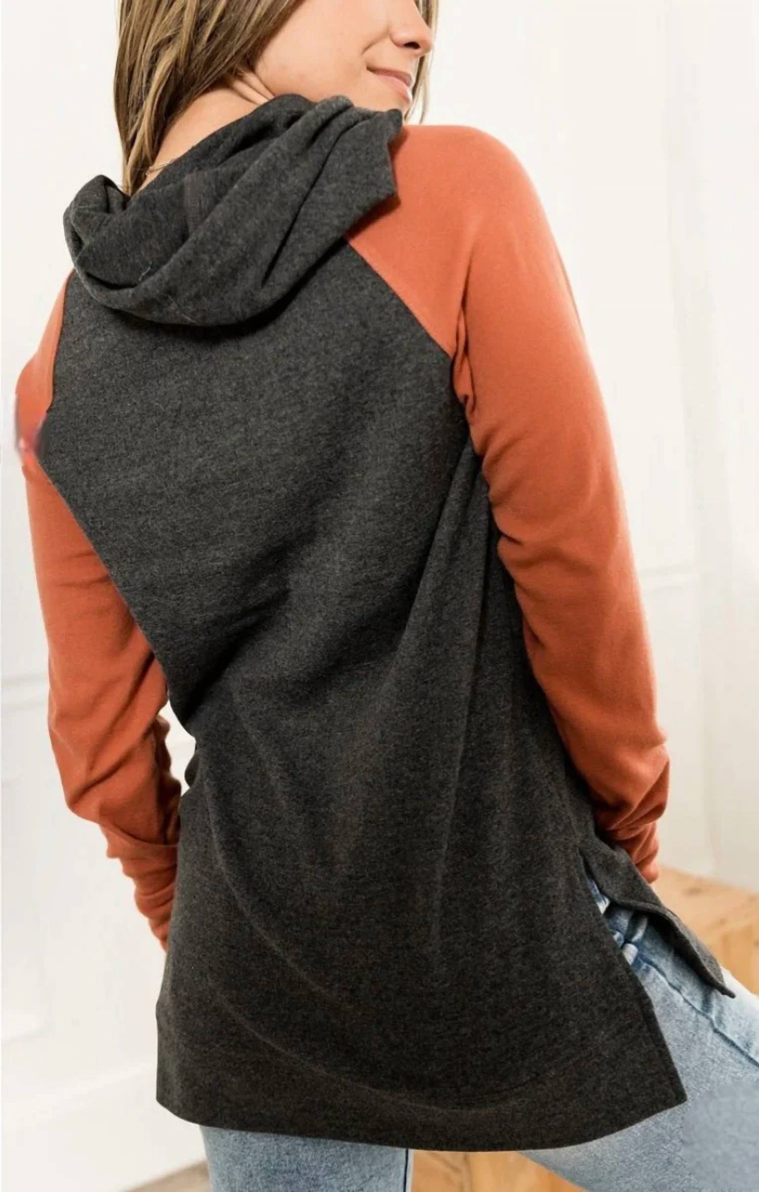 Ampersand Ave - Autumn Side Slit Hoodie