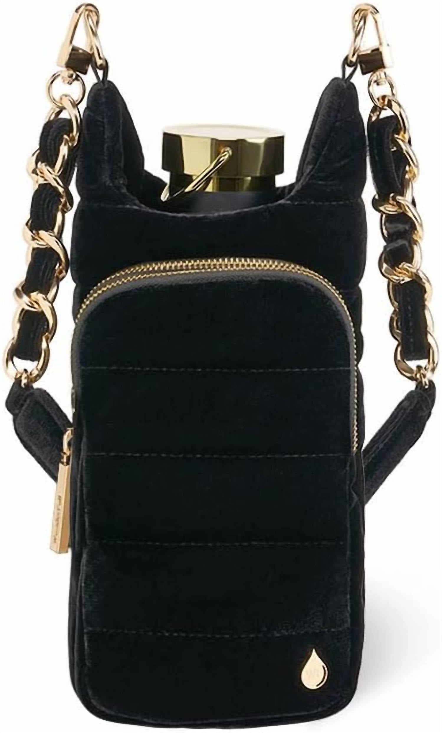 Wanderfull - Velvet Hydrobag With Chain Shoulder Strap 32 Oz Water Bottle Carrier