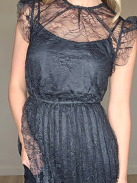 WISHLIST The Addison Midi Dress in black - women's dress - detail view