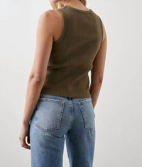Rails Racer Tank Top in olive - women's tank top