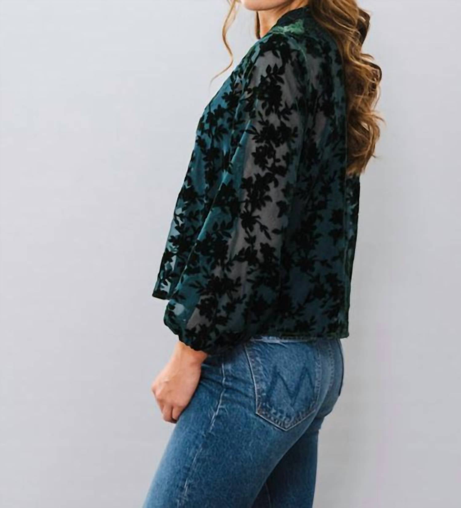 Lucy Paris - Jacaranda Burnout Top
