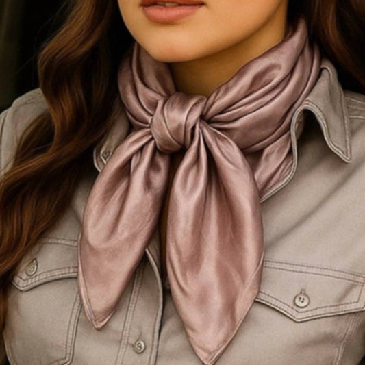 Rodeo Drive Conchos - Jacquard Paisley Western Southwestern Wild Rag Scarf Accent