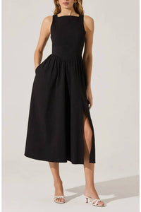 Astr - Bow Back Apron Dress