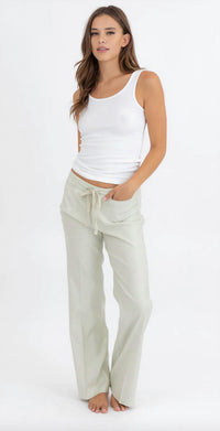 Level99 - Stretch Linen Wide Leg Pants