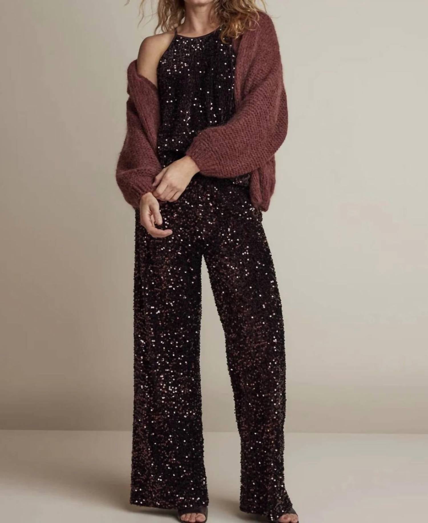 Summum - High Waist Sequin Pants
