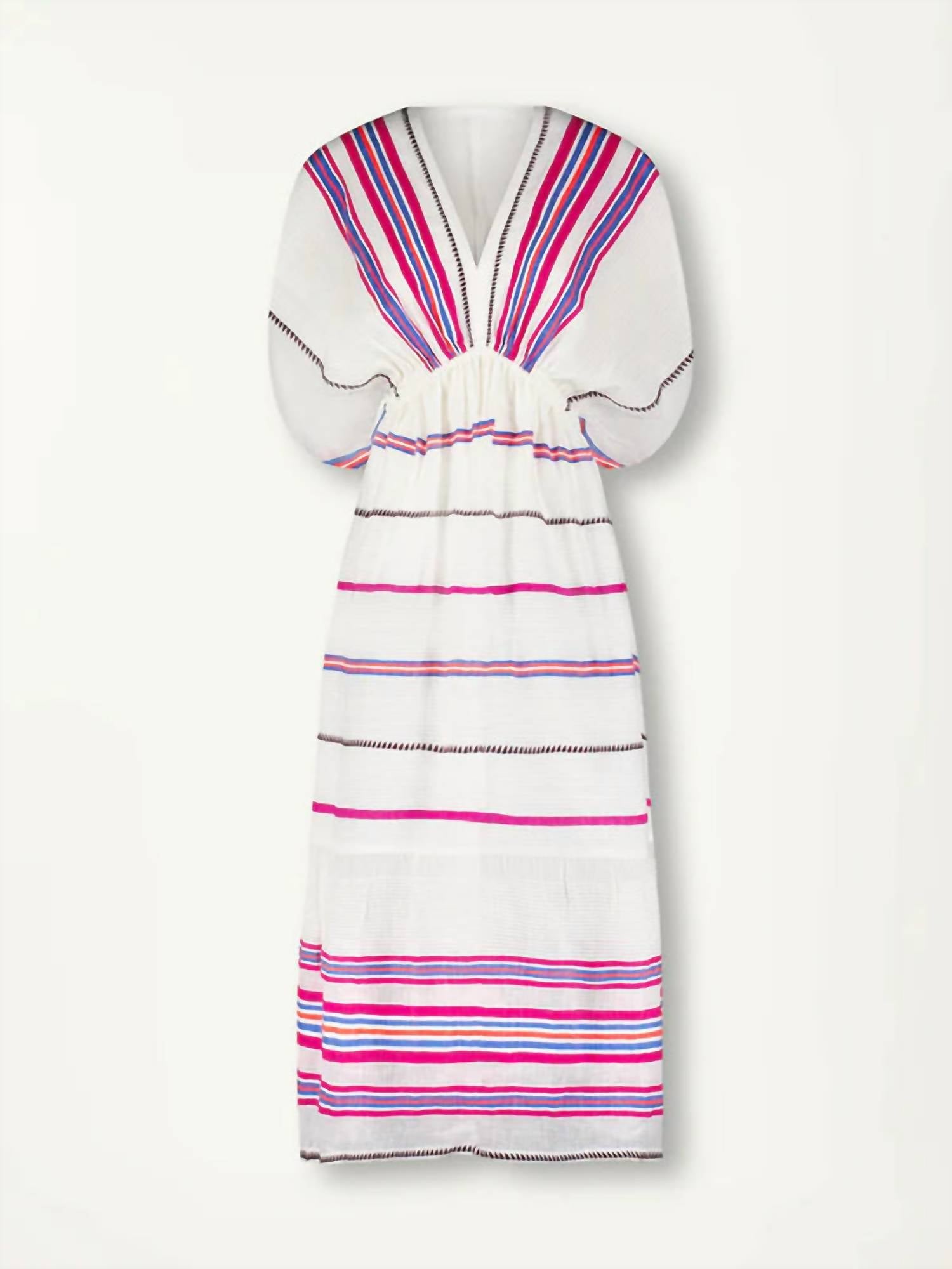 Lemlem - Leila Plunge Midi Dress