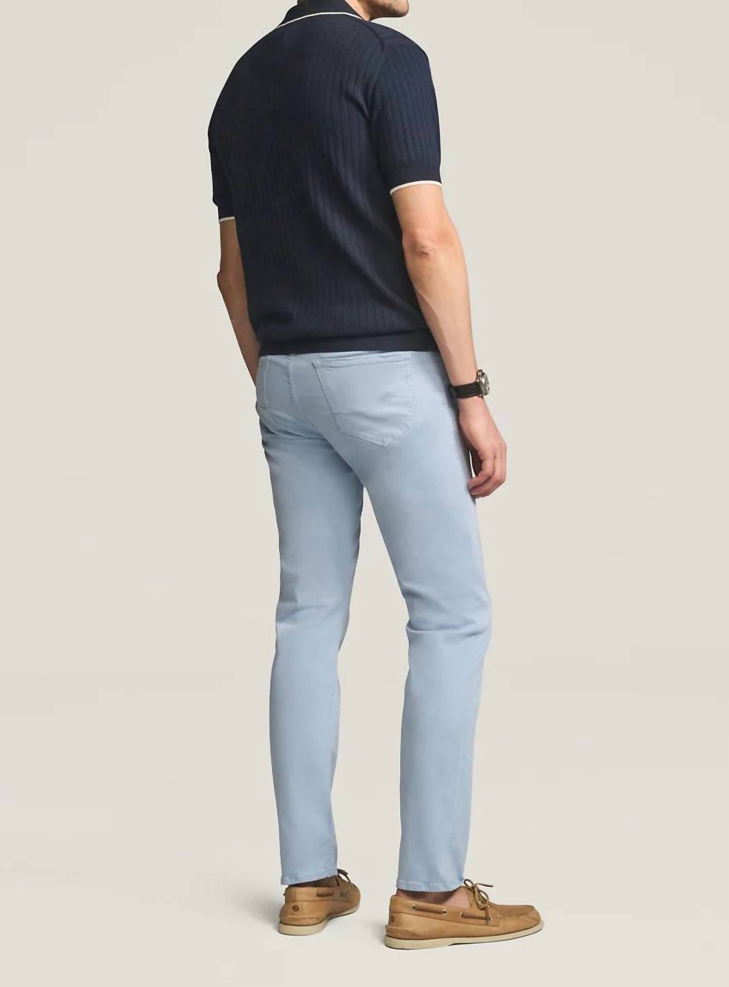 34 Heritage Courage Straight Leg Pants in sky twill - men's jeans - detail view