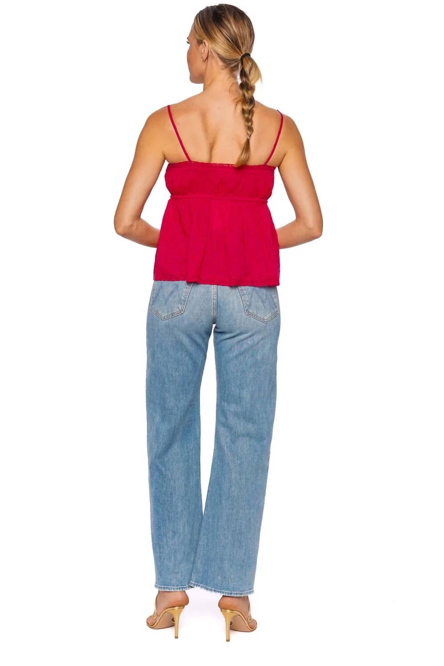 Ulla Johnson - Quinn Dotted Lace Trim Top