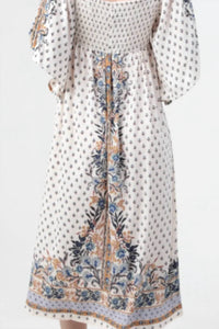 Angie - Short Sleeve Printed Dress