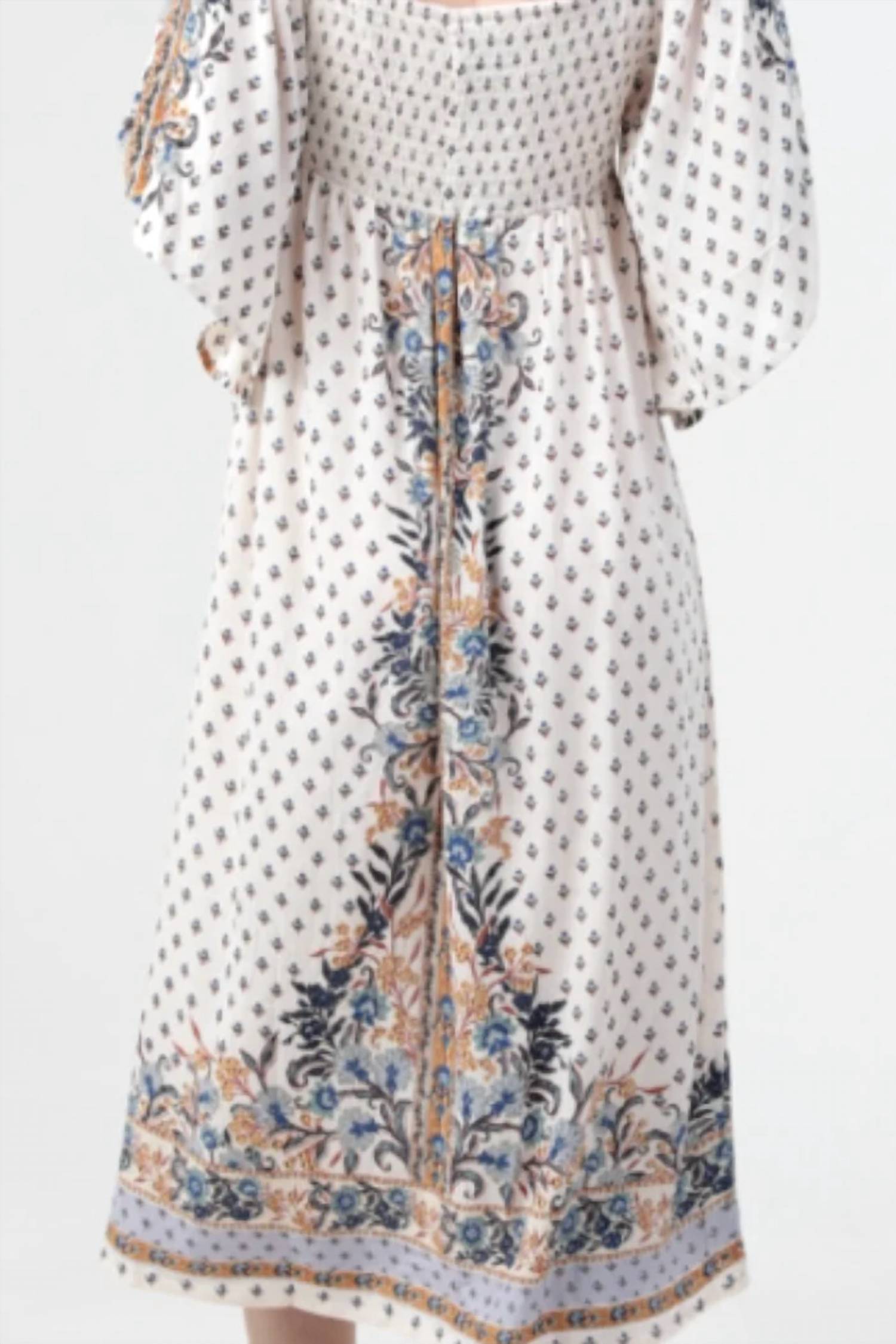 Angie - Short Sleeve Printed Dress