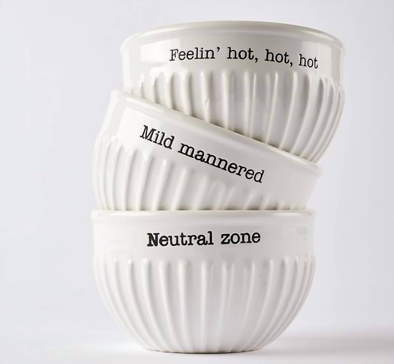 Mudpie - Mild, Medium, And Hot Dip Bowl Set