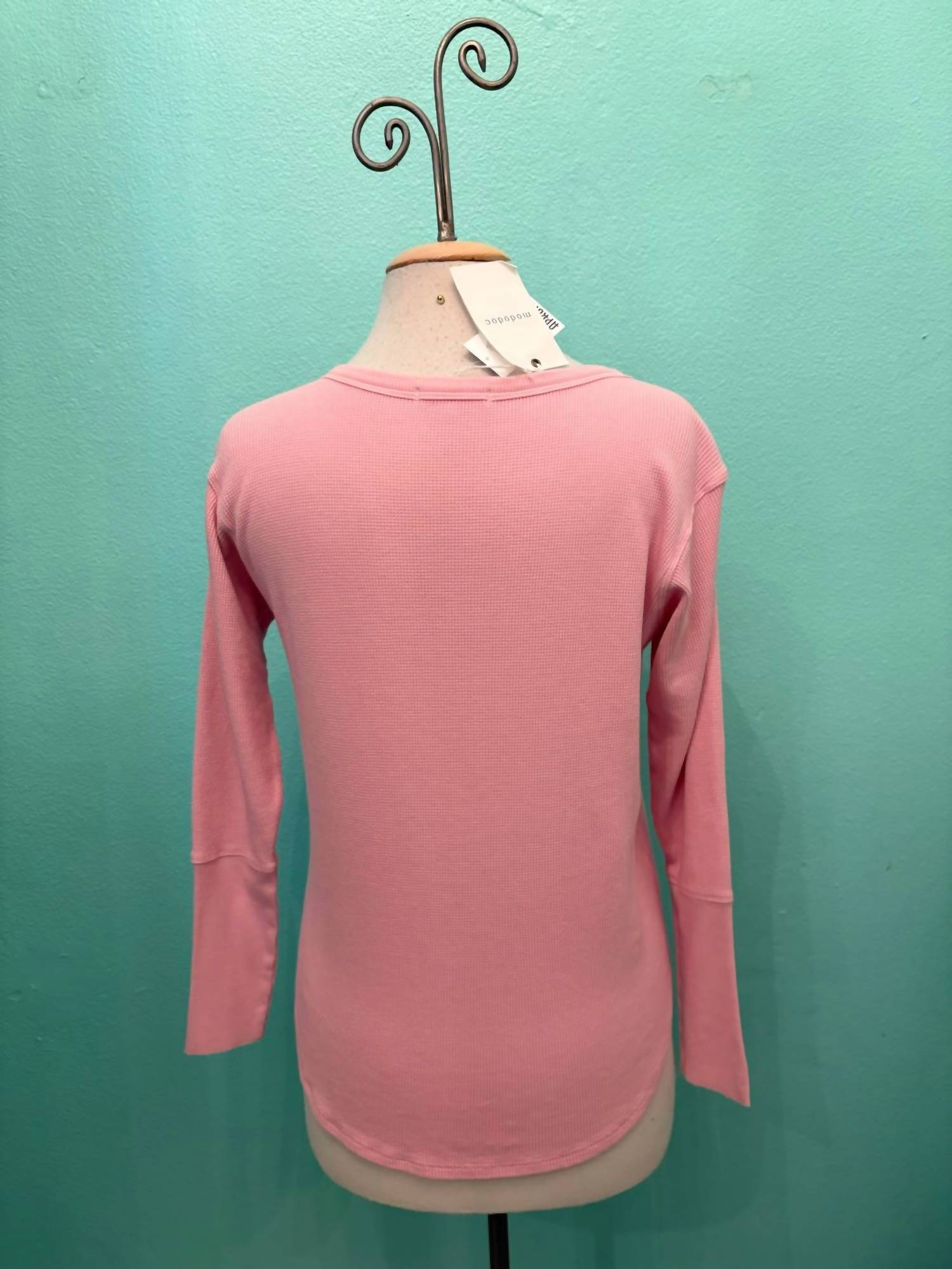 Mododoc - Women's Long Sleeve Thermal Crew Neck Tee