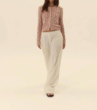 DELUC Cerdena Cardigan in pink - women's cardigan
