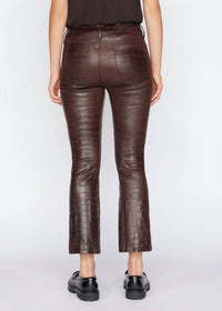 Frame - Women's Leather Le Crop Mini Boot Pants